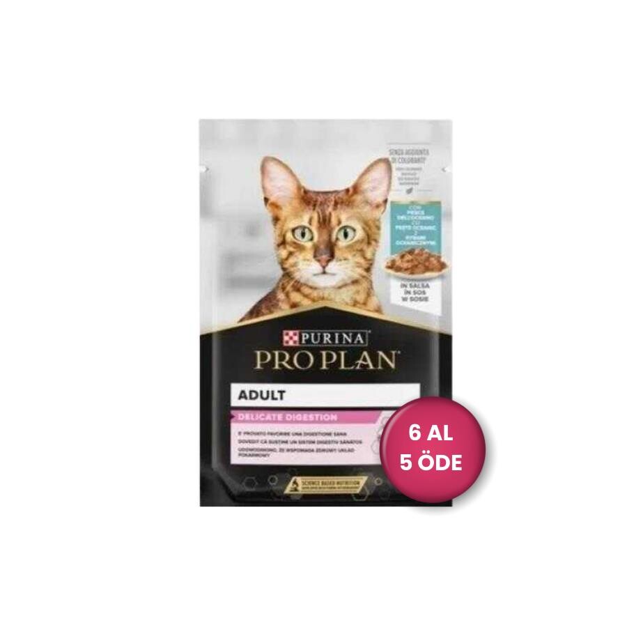 Pro Plan Pouch Sos İçinde Okyanus Balıklı Yetişkin Kedi Konservesi (6 Al 5 Öde) 85 GR | SRC: Barcode: 12559492-6al